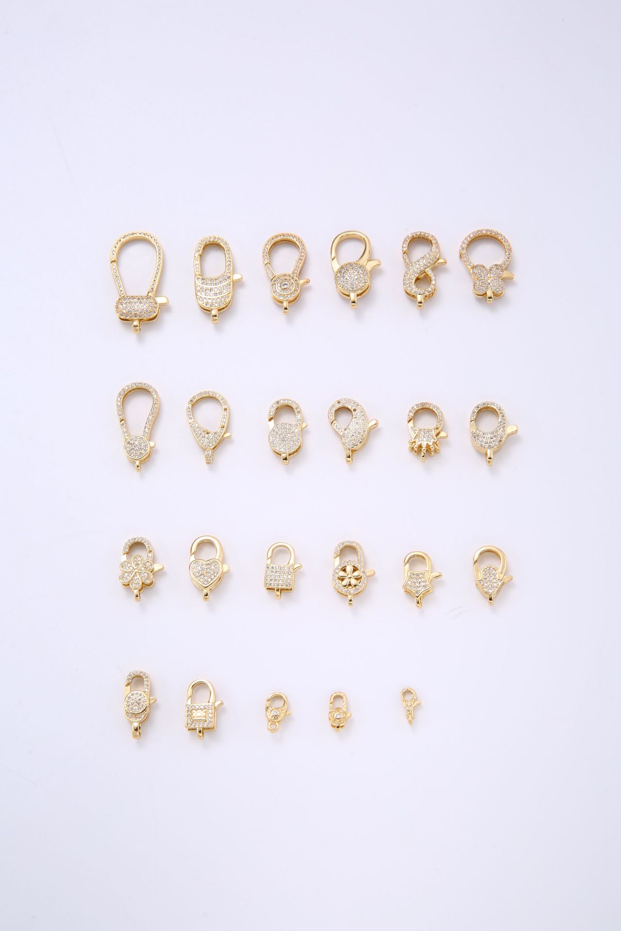 High-quality diamond-encrusted, high-grade brass cast special-shaped lobster pendant, necklace pendant, clothing pendant, 18K color retention pic 1