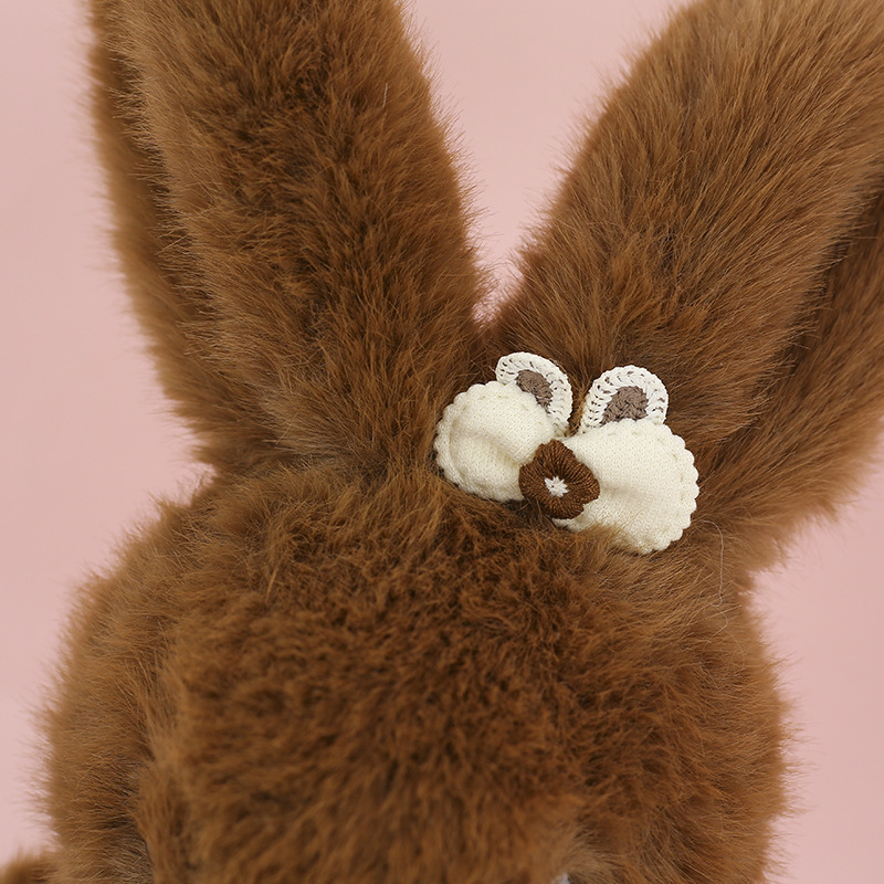 Cute and adorable little rabbit plush toy, sweet and ear-hanging rabbit, fresh and cute birthday gift, rabbit figurine pic 18