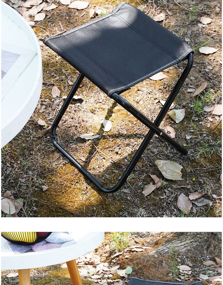 Outdoor folding stool, portable stool, travel, camping, fishing, folding small stool, train and subway queuing magic tool pic 19