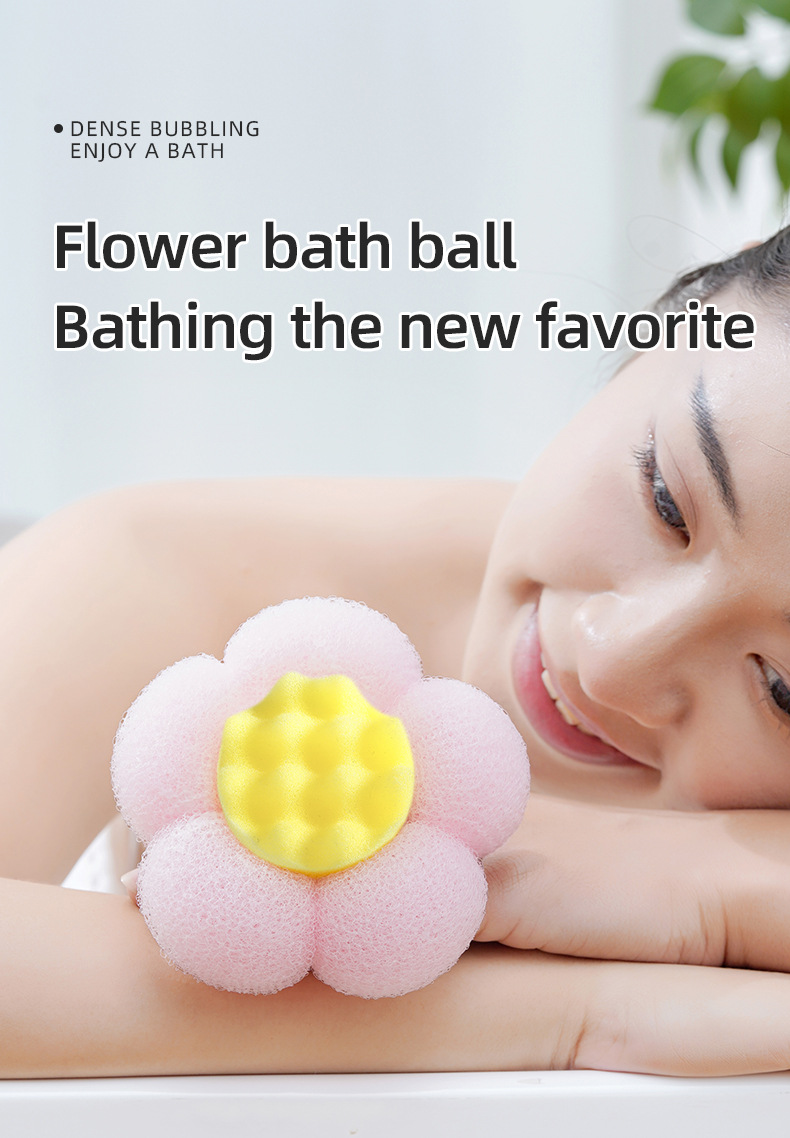 Yuesi home patented flower-shaped dense milk foam SPA bath详情5
