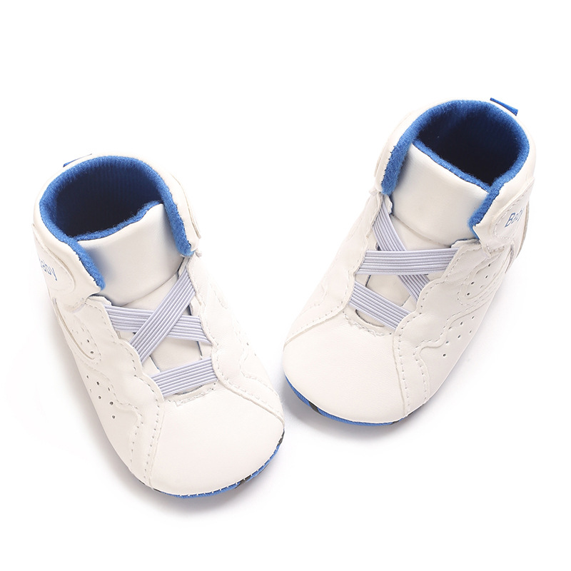 高帮婴儿鞋春秋0-1岁宝宝PU软底婴幼儿运动鞋详情7