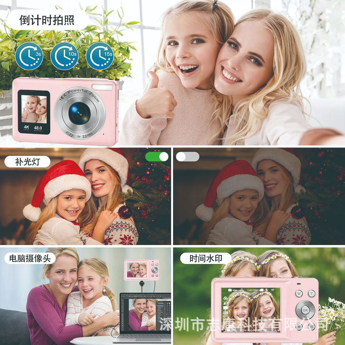 Transparent shell CCD digital camera, thumb camera, AR function, retro camera pic 5
