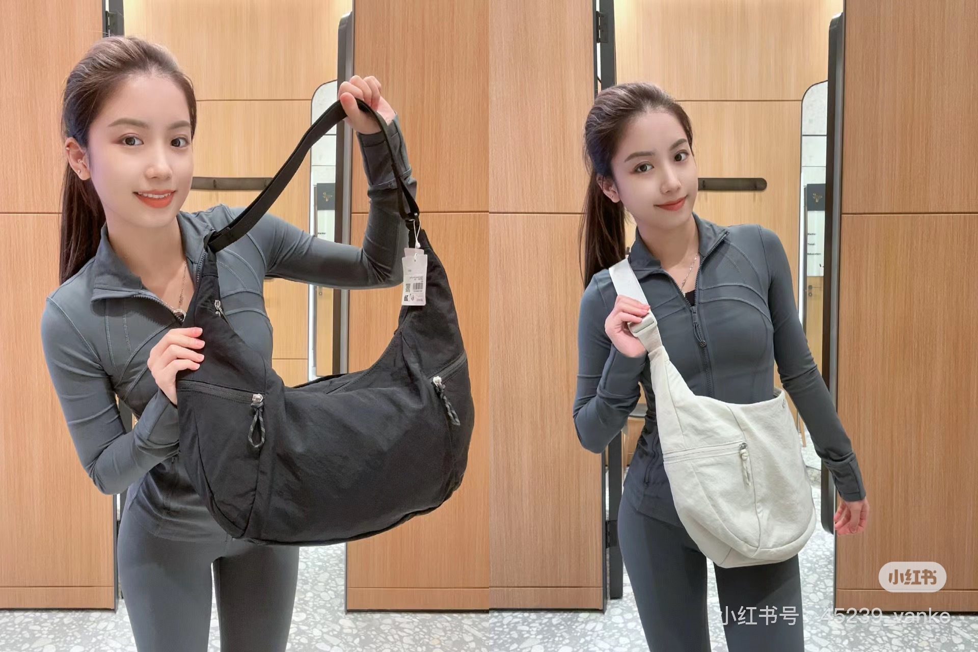 lululemon包大容量休闲百搭13L牛角包月牙包小众女士单肩斜挎包详情9