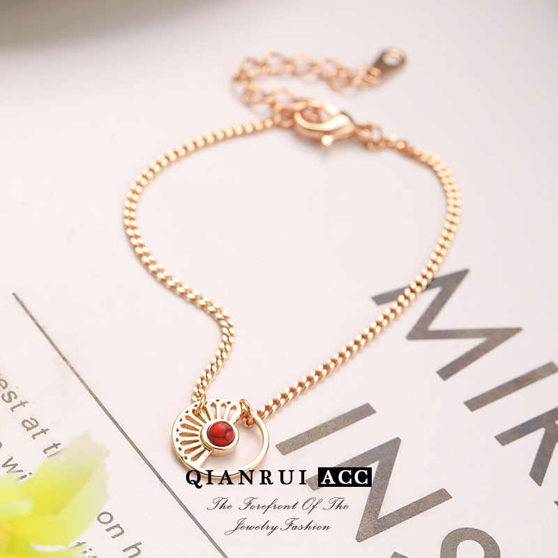 A best-selling cross-border Amazon accessory from Europe and America: titanium steel collarbone chain, colorful zircon eye pendant necklace, French high-end pic 19