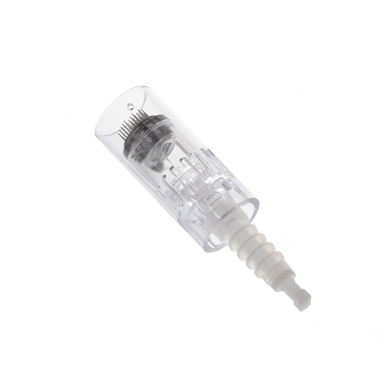 透明微针头圆晶纳米美容院中胚层水光导入皮弹簧卡扣微晶仪针头详情7