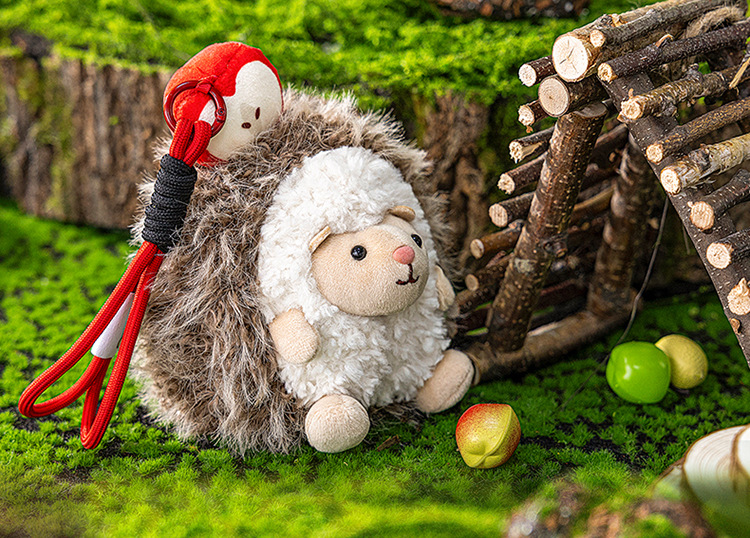 Adorable pequeño erizo peluche muñeca bondadoso bolsa colgante mesa pendulo simulación animal regalo de cumpleaños pic 21