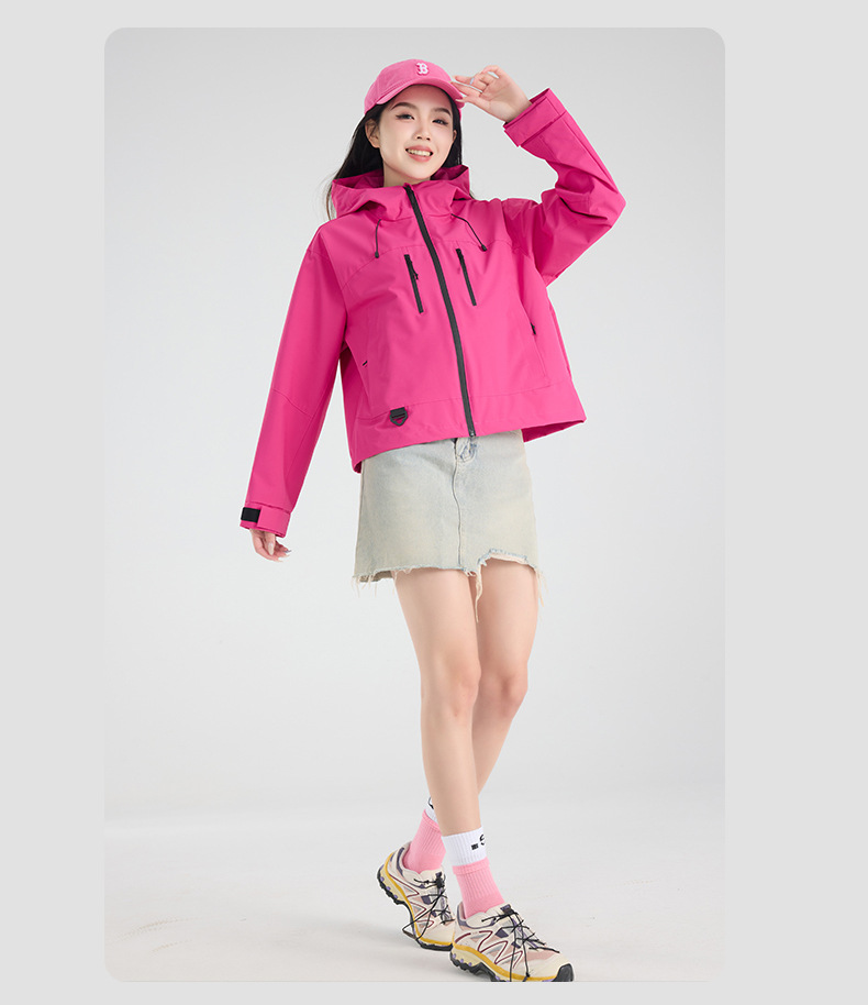 春季短款外套女士新款超好看连帽休闲夹克户外登山防风上衣2025潮详情14