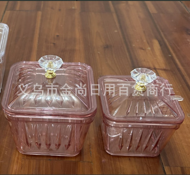 Vertical large and small plastic sugar jars, kitchen sugar POTS, home storage boxes, tea snacks, candies, inventory, heart plates, snacks pic 1