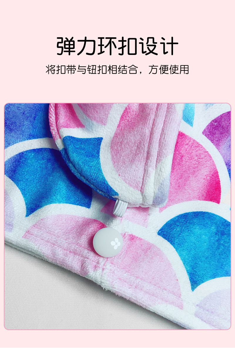 跨境亚马逊欧美印花干发帽超强吸水速干超细纤维包头巾干发巾浴帽详情4