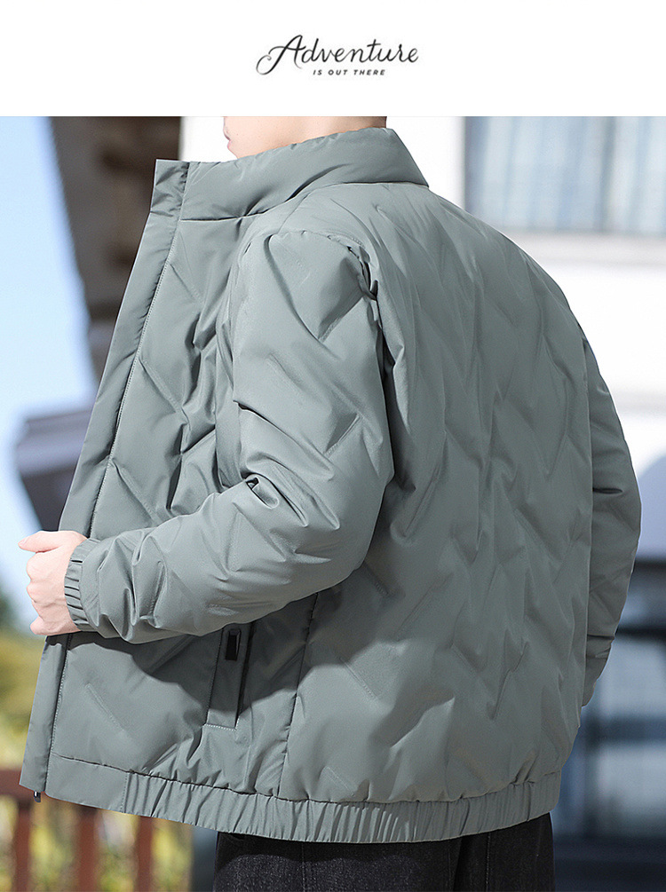 羽绒服男2025冬季新款短款加绒加厚轻薄韩版潮流男士立领外套批发详情19