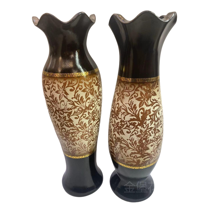 60cm花瓶厂家批发陶瓷花瓶欧式客厅摆饰绢花工艺落地大小花瓶详情4