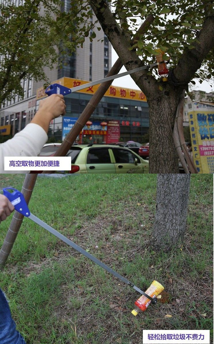 垃圾夹可折叠拾物器卫生钳环卫清洁工人捡垃圾夹子鱼缸取物器厂家详情8