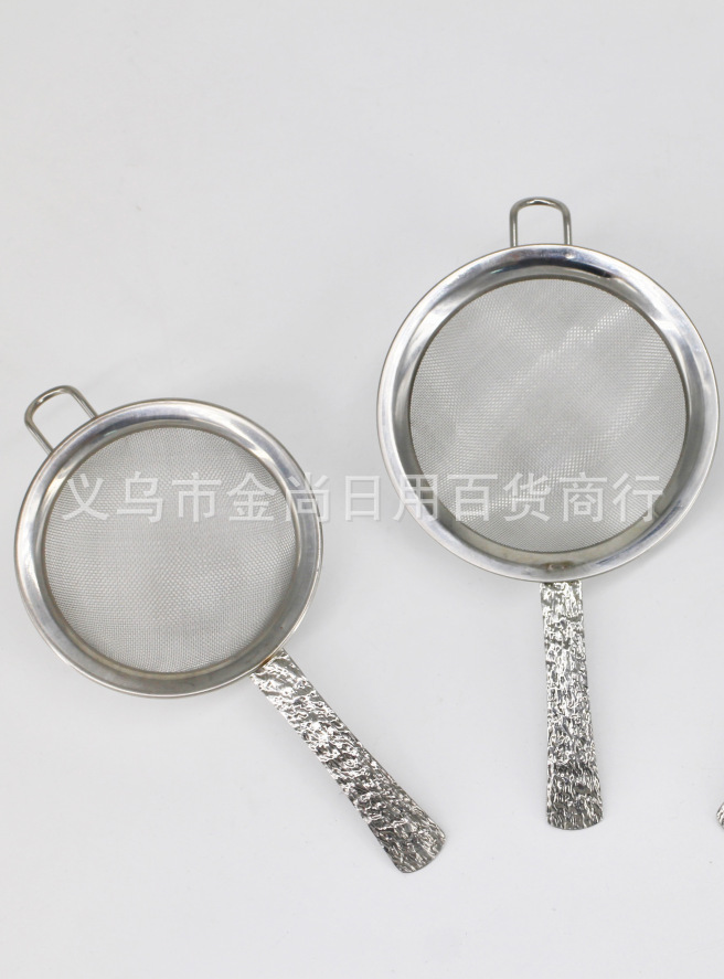 不锈钢树纹柄40目网漏304网豆浆果汁过滤网筛家用厨房滤网筛漏勺详情2