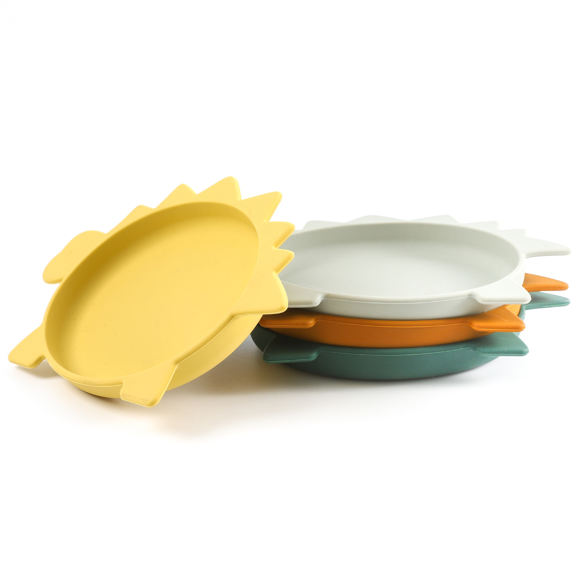 「母婴好物」宝宝喂养硅胶餐具套装 恐龙碗盘勺套装 宝宝辅食详情2