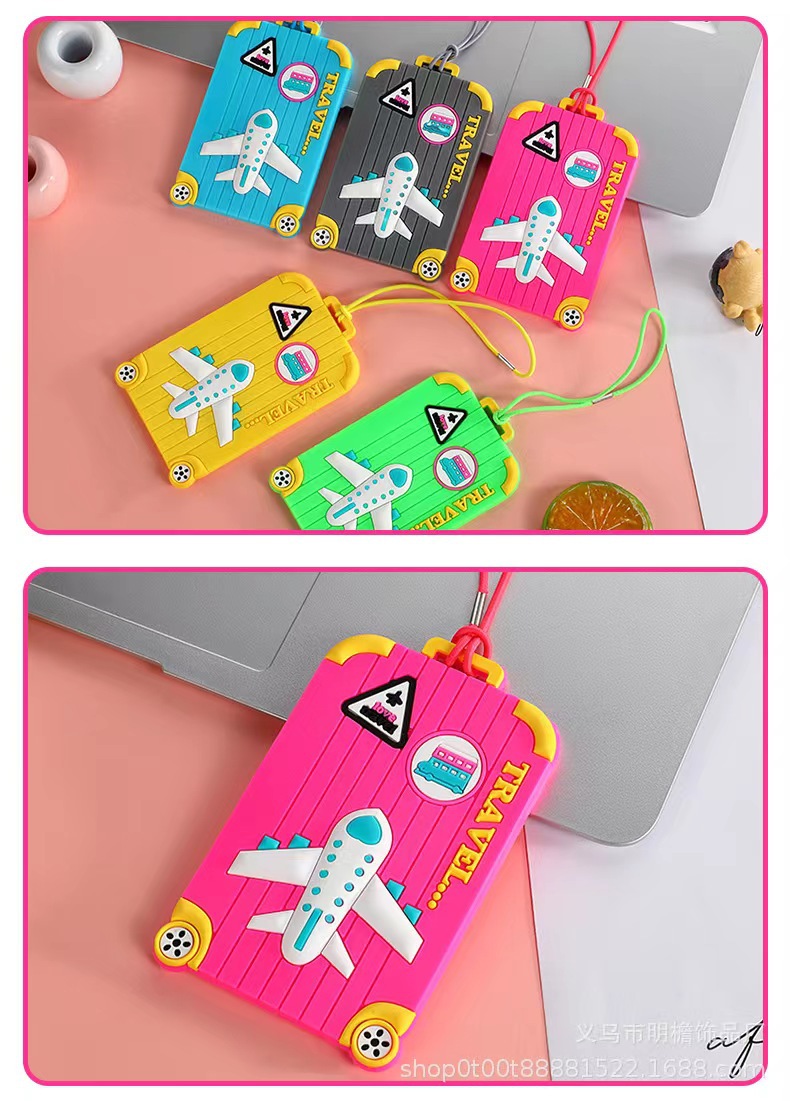 厂家直销吊牌PVC行李牌 硅胶吊牌LOGO 硅胶卡套登机牌批发详情8