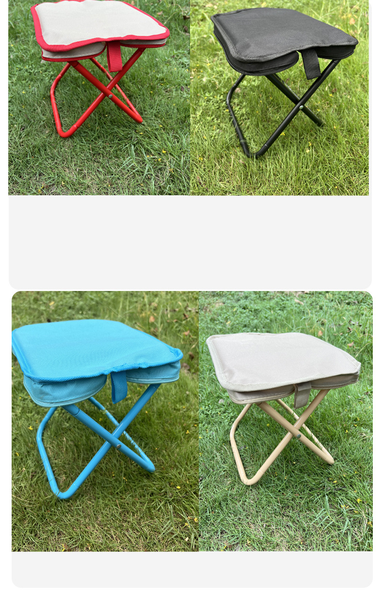 Pen case folding stool, pen case small stool, camping chair, fishing chair, multi-functional portable handbag chair, folding chair wholesale pic 10