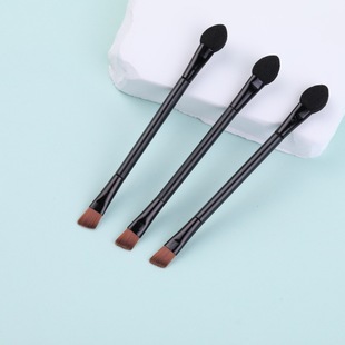 多功能眼影刷眼影棒乳胶棉双头迷你便携甲刷一次性化妆刷美妆工具详情11