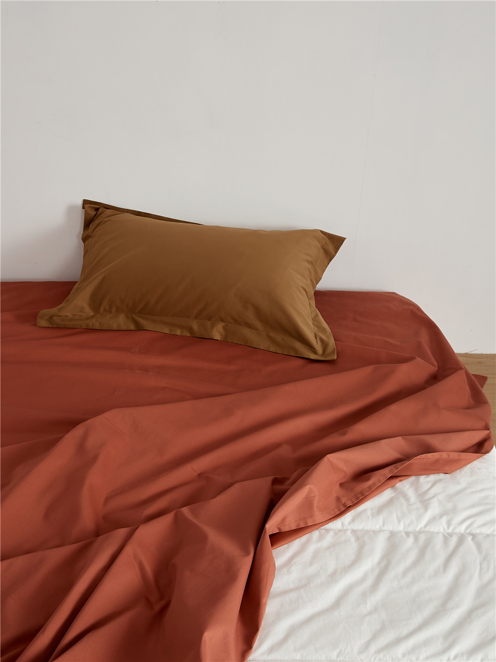 Long-staple cotton single item, all-cotton brushed quilt cover bed, simple pigment color pure cotton autumn and winter 1.8m bedding pic 69