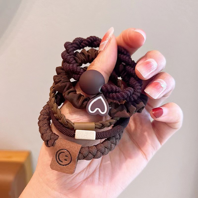 时尚可爱小熊头绳高弹力皮筋女扎头发绳新款发圈耐用丸子头饰皮套详情6