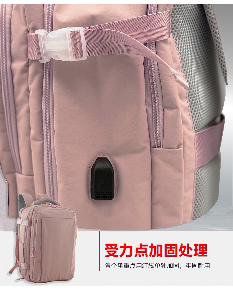 跨境大容量多隔层出差旅行双肩包多功能商务电脑背包详情8