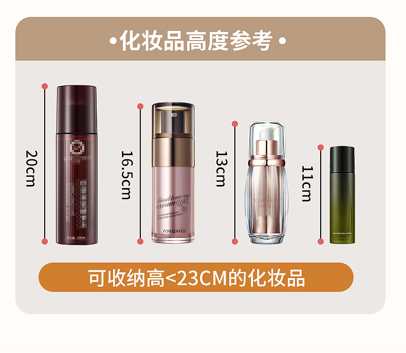 Cross-border crystal diamond pattern rotating cosmetics storage box, dormitory desktop beauty storage rack wholesale rotating storage pic 9