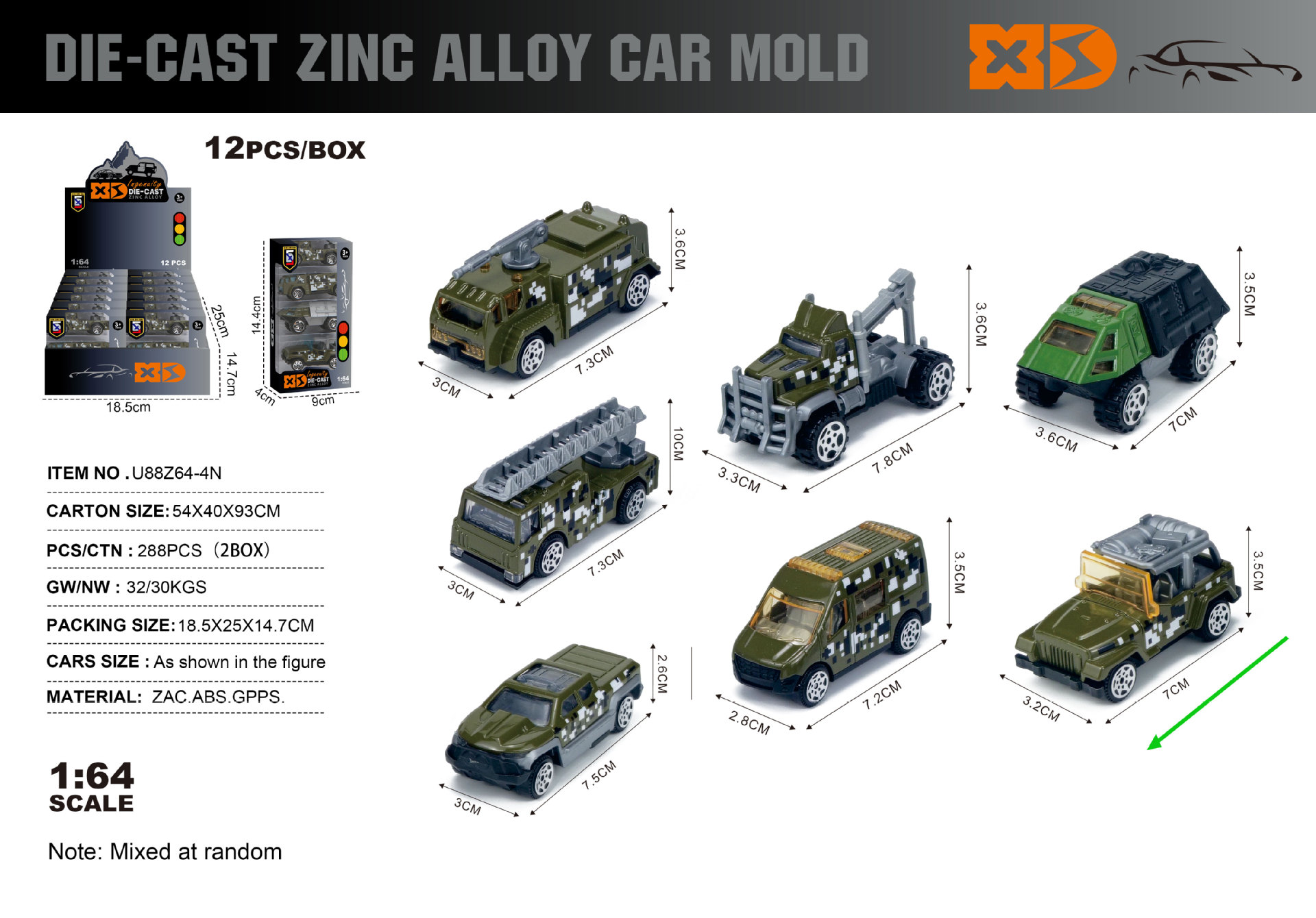 1:64合金车模型仿真滑行小汽车迷你玩具车口袋车男孩摆件生日礼物详情16