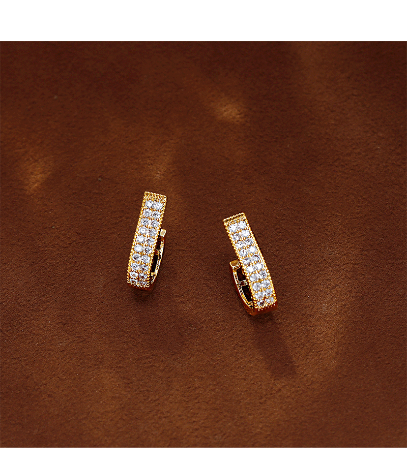 新款潮小众简约精致水钻耳扣女2026直播爆款耳环百搭高级感耳饰品详情9