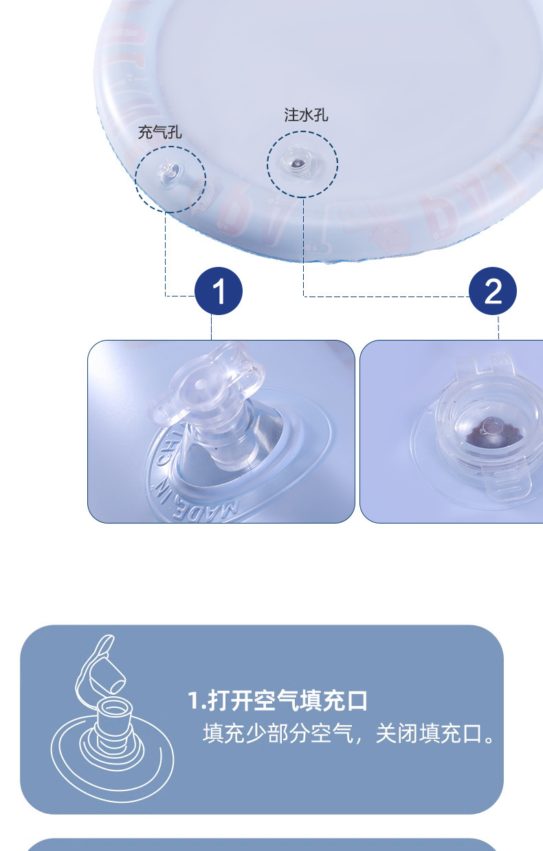 热销婴幼儿拍拍垫圆形戏水垫儿童爬行充气水垫PVC材质工厂现货发详情14
