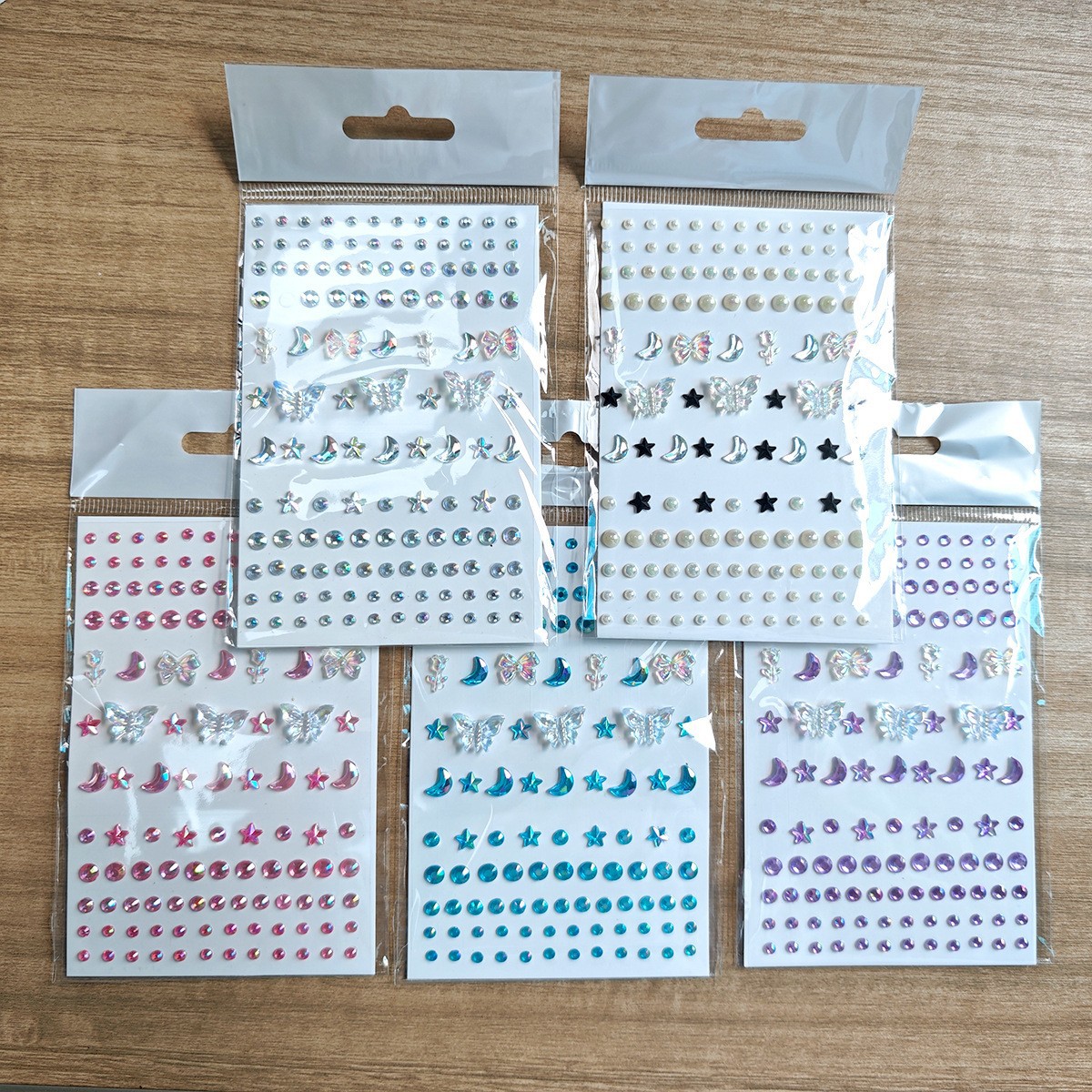 商超热销免胶钻石贴纸儿童化妆贴脸饰品美甲贴发贴演唱会妆照眉心贴详情7