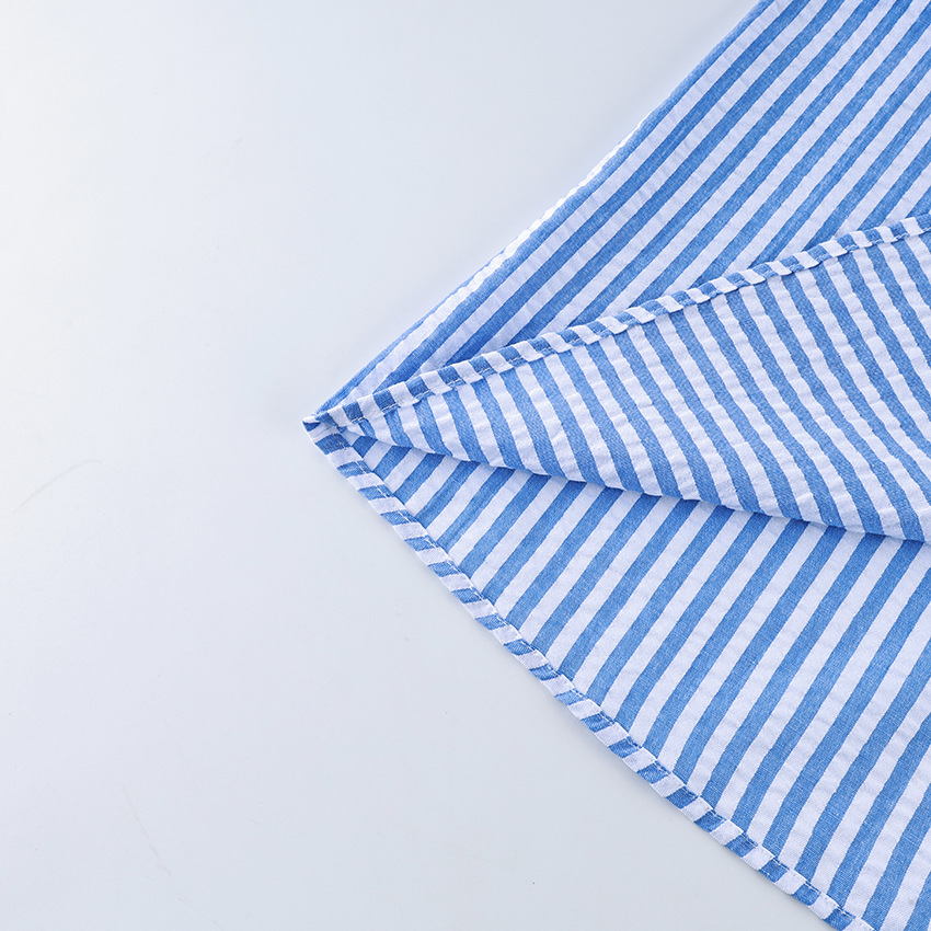 A new spring/summer striped three-piece pajama set from Europe and America, soft, loose and skin-friendly for women, suitable for cross-border wear in 2026 pic 23