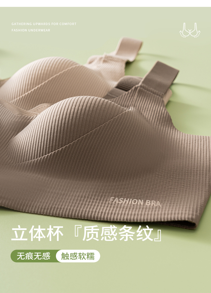 大胸显小聚拢内衣女士无钢圈收副乳防下垂调整型薄款2025新款文胸详情11