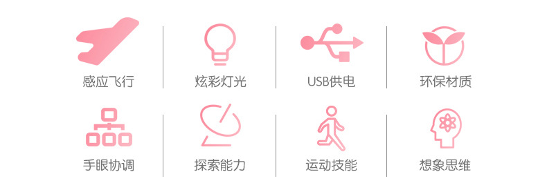 新款感应飞机小飞仙智能感应飞行器悬浮飞天娃娃儿童玩具开窗盒包装USB充电款详情3