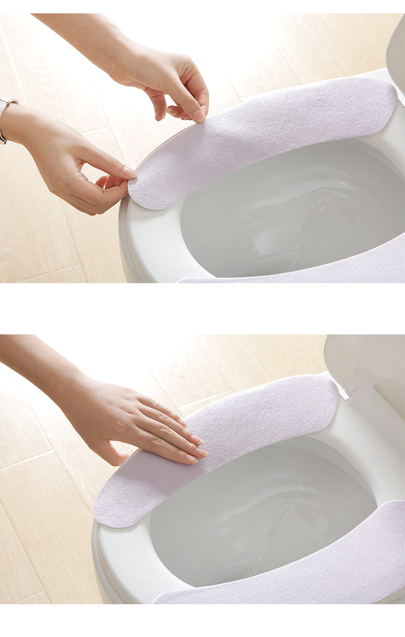 可水洗卡通马桶垫粘贴式通用马桶贴保暖加厚静电马桶坐垫坐便垫详情6