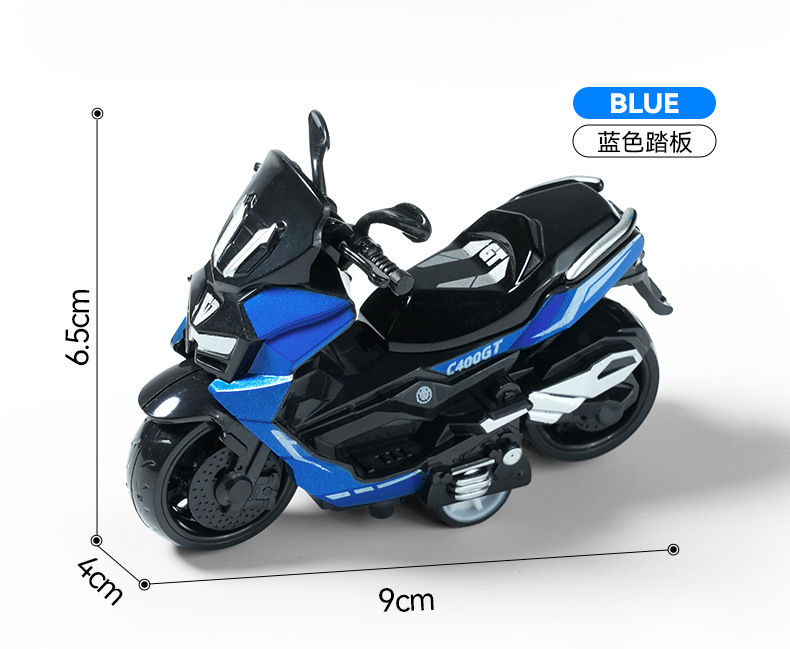 跨境迷你儿童仿真玩具合金回力翻盖摩托赛车模型摆件夹娃娃机礼品详情4