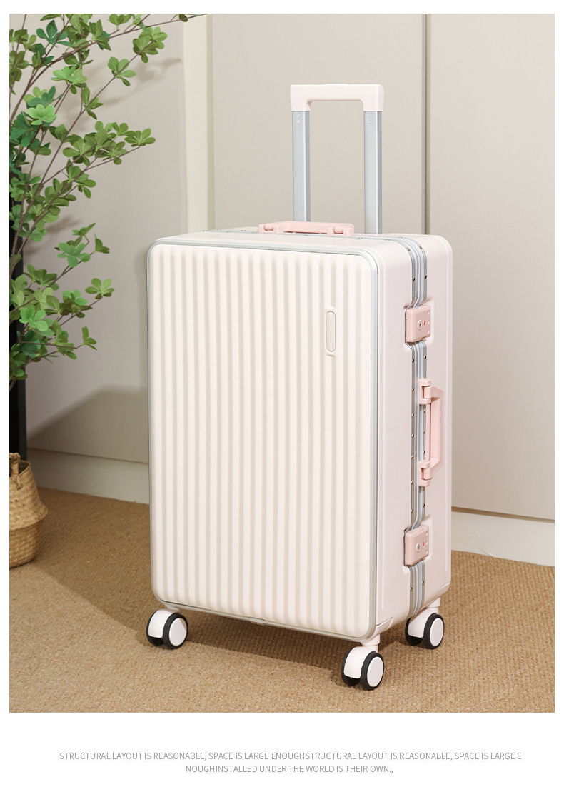 行李箱26寸铝框款20寸旅行箱万向轮学生结实耐用行李箱24寸拉杆箱详情25