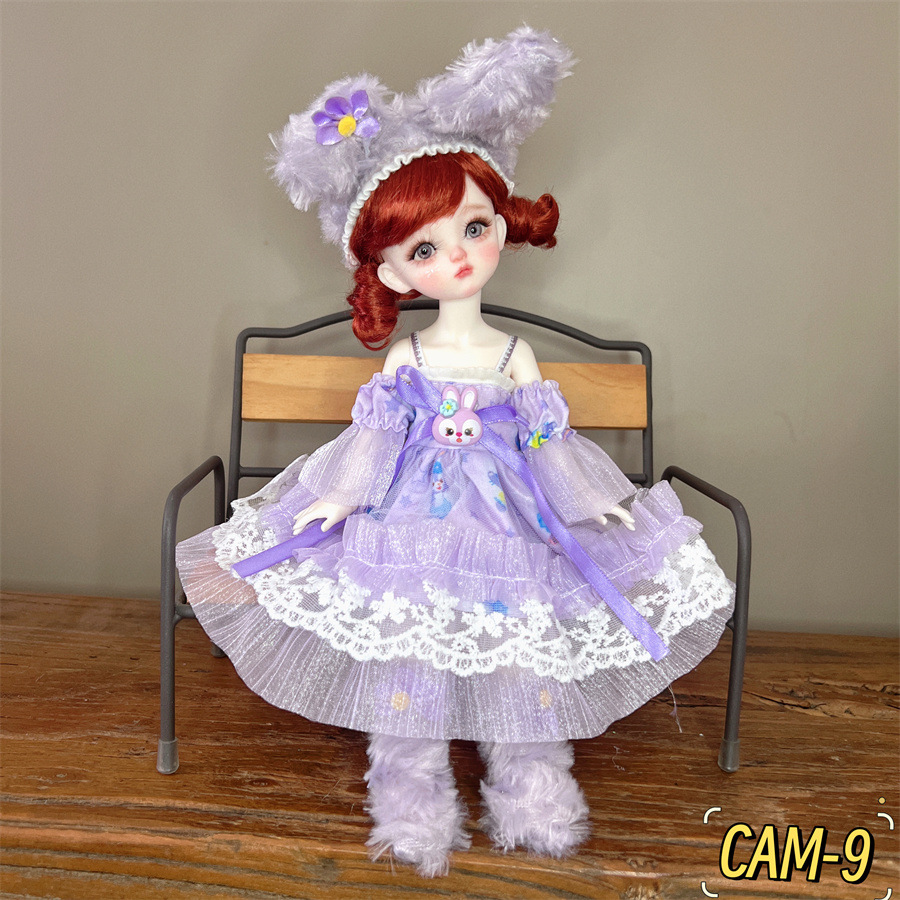 6分BJD玩偶换装衣服30厘米洋娃娃衣服森系可爱卡通洛丽塔裙子详情9