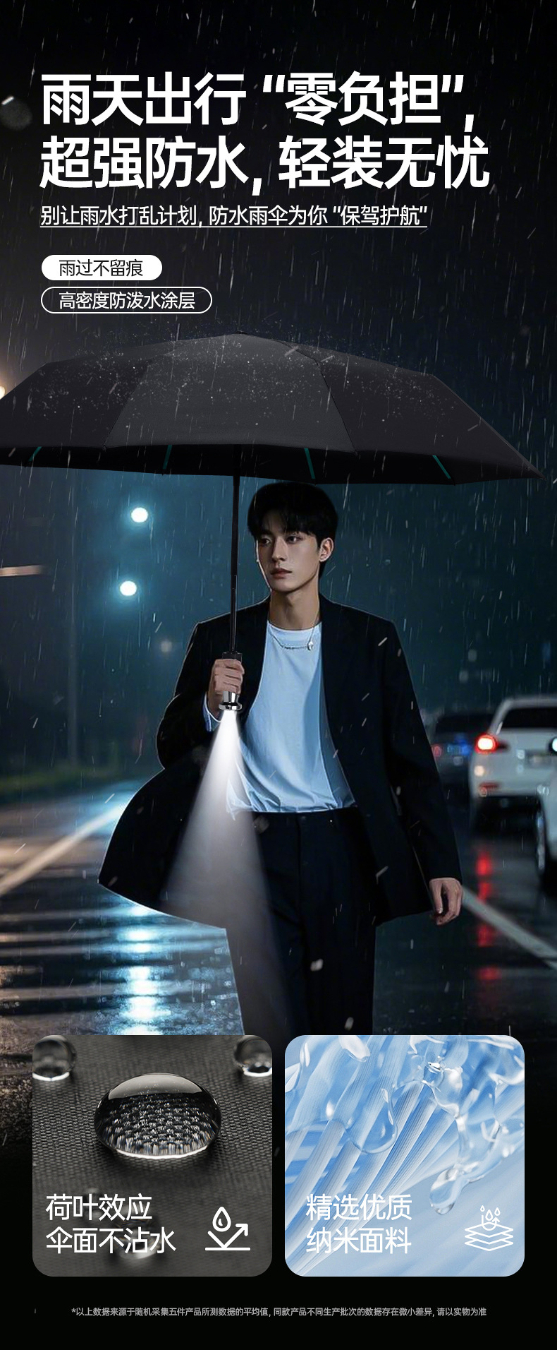 全自动折叠雨伞大号男士加固加厚结实抗风晴雨两用女太阳伞遮阳伞详情40