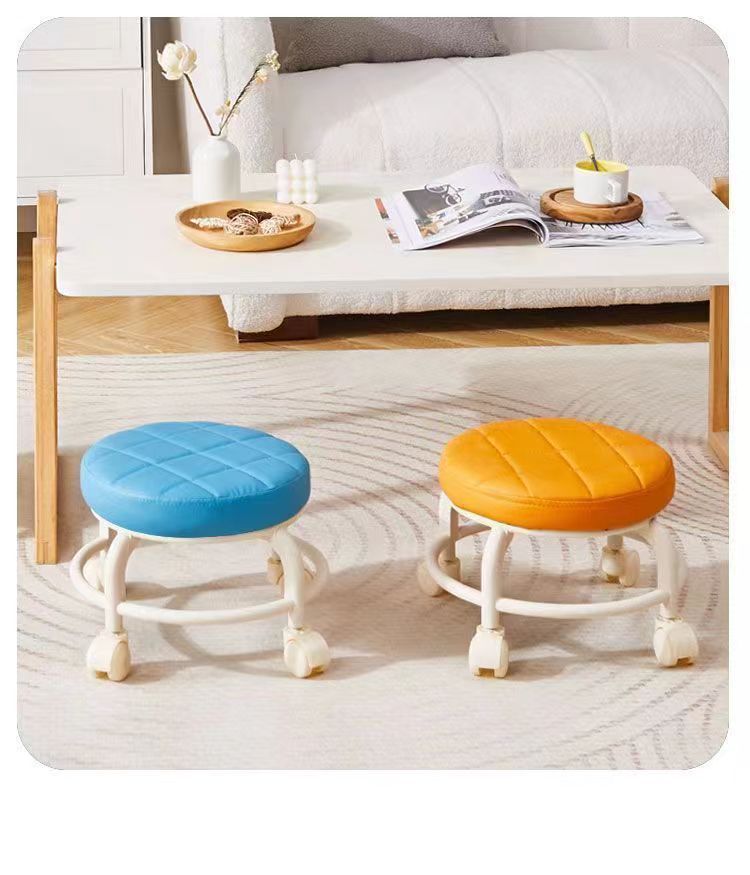 Wheeled small stools, grouting roller skates, low stools for children to learn to walk, rotating chairs, mobile small stools, universal wheel stools pic 14