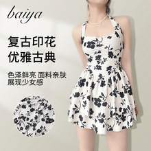 沙滩度假人鱼比基尼性感辣妹分体泳衣女海边度假拍照泳装三件套-12012详情12