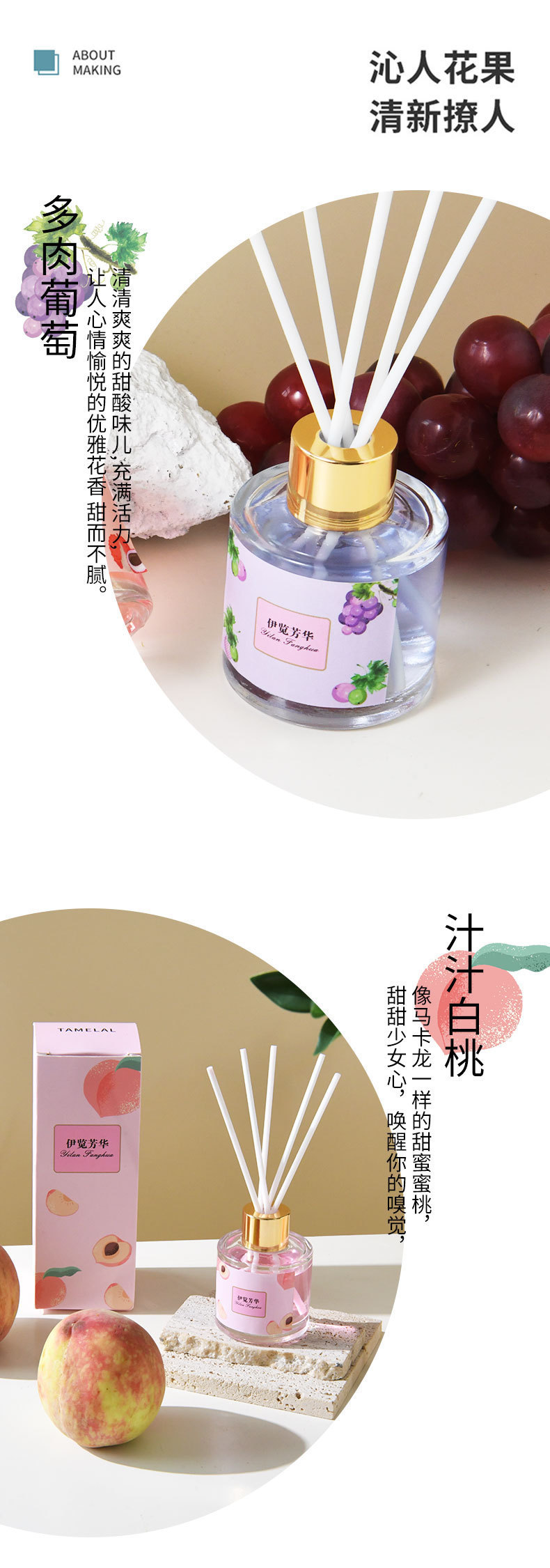 五星级酒店无火香薰清新持久室内香氛家用水果味清新香氛厂家批发详情5