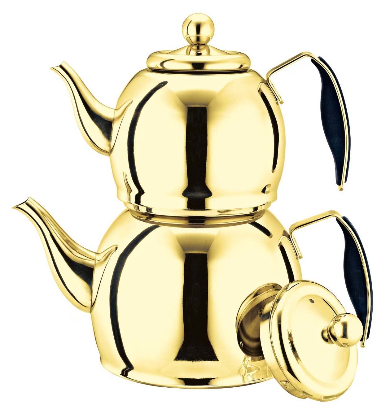 Household stainless steel teapots for tea brewing, restaurants with tea strutters, tea kettles, hotels and restaurants, water kettles, planetary mother and child kettles pic 8