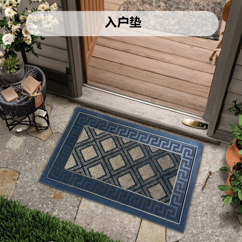 Cross-border PVC injection molded floor MATS, household wear-resistant, scratch-resistant and anti-slip foot MATS, door entrance, foyer and living room carpets, export MATS pic 2