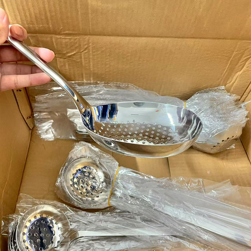 不锈钢花椒勺高颜值长柄火锅漏勺家用厨房工具捞面条饺子笊篱网漏详情1