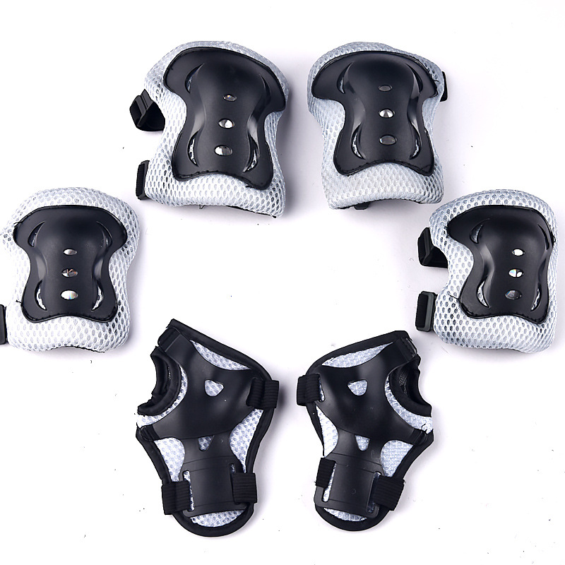 儿童运动骑行护具6件套装滑板自行车平衡车溜冰轮滑蝴蝶护膝护肘详情12