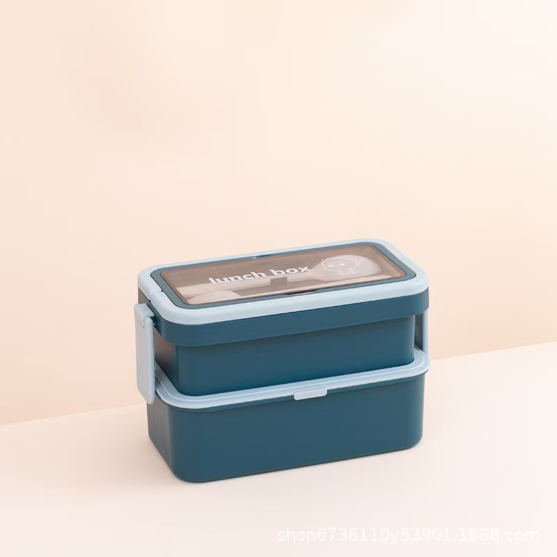 亚马逊大容量PP学生分隔饭盒上班族手提外带可微波加热午餐盒跨境详情6