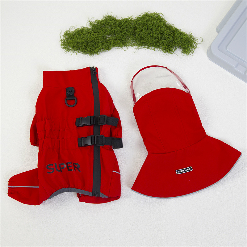 宠物秋冬可拆卸雨衣 狗狗新款防水保暖外套 中小型犬防风外出服实详情4