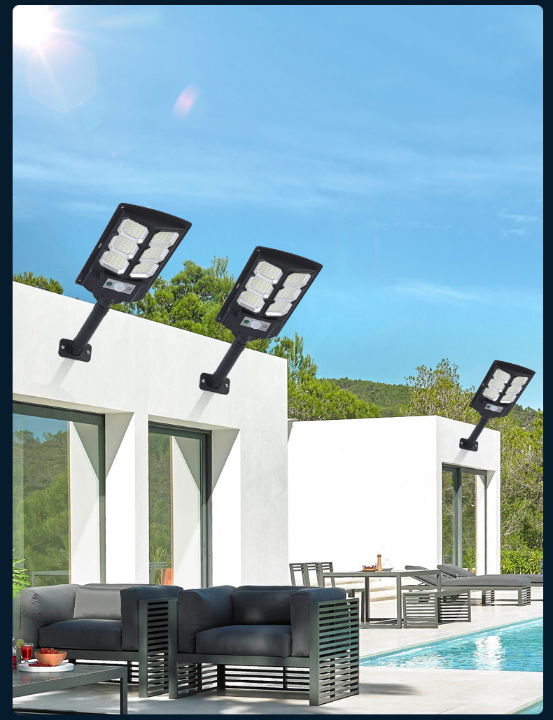 Solar integrated street lamps, high-power light-controlled radar sensor outdoor garden lamps, household environmentally friendly and energy-saving solar lamps pic 15