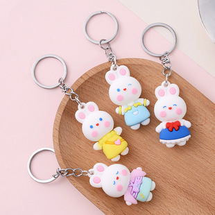 Creative simulation billiards keychain pendant, personalized bracelet, car key ring, male and female internet-famous schoolbag pendant pic 1