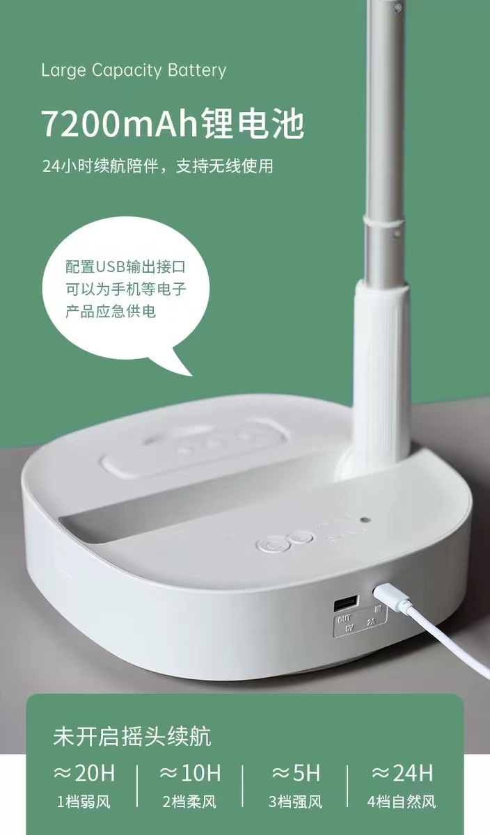 The best-selling new storage type oscillating telescopic folding fan with usb charging, M1Y floor-standing fan, is available for cross-border e-commerce supply pic 9