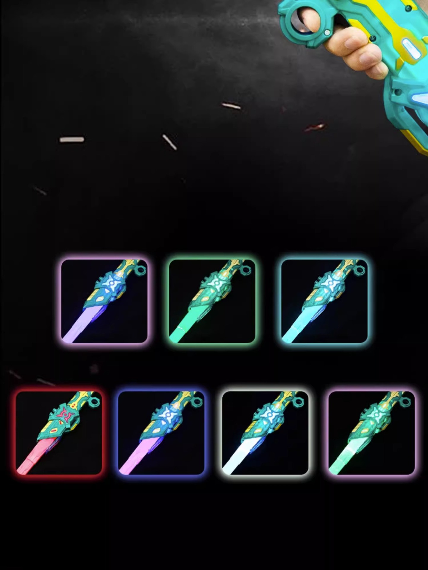 雷蛇炫酷伸缩激光剑星球大战儿童玩具刀男孩发光宝剑闪光荧光棒详情5